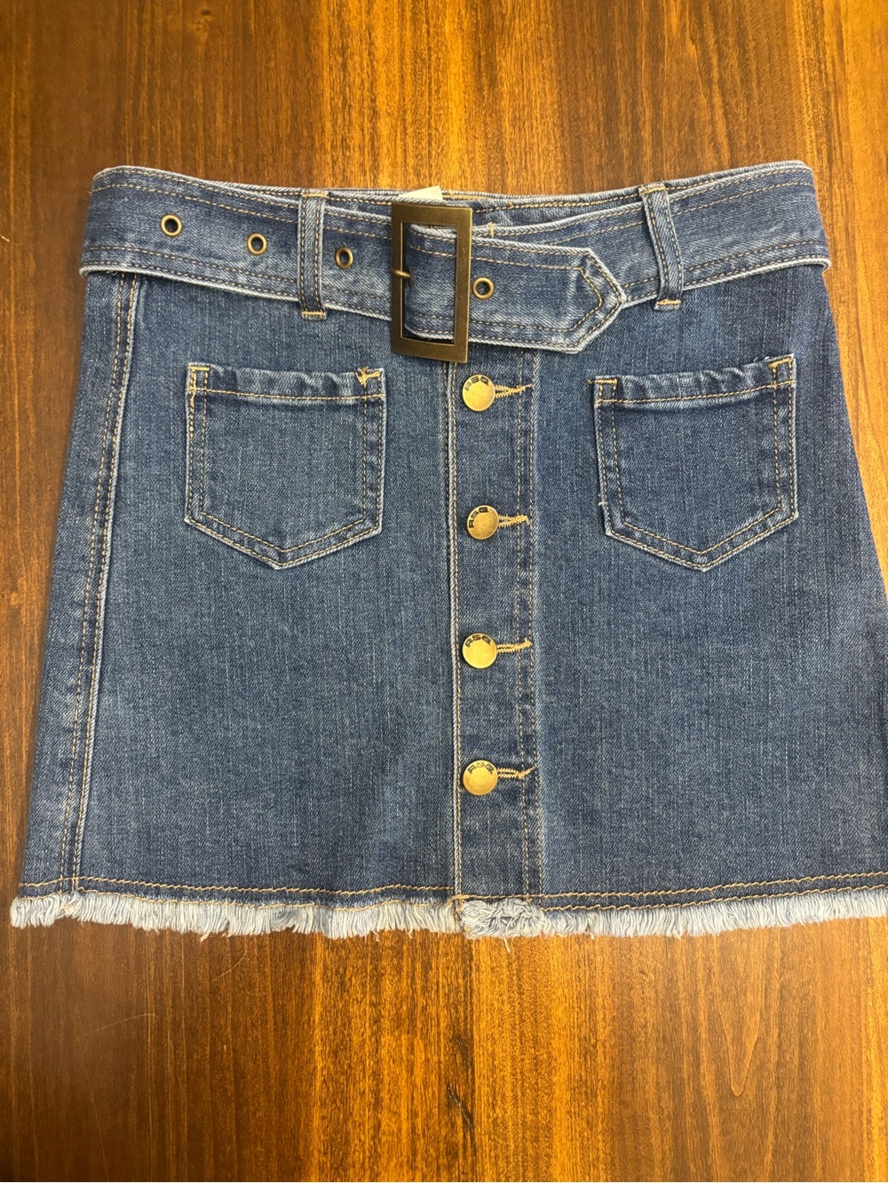 RSQ girls belted denim skirt size 10
